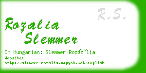 rozalia slemmer business card